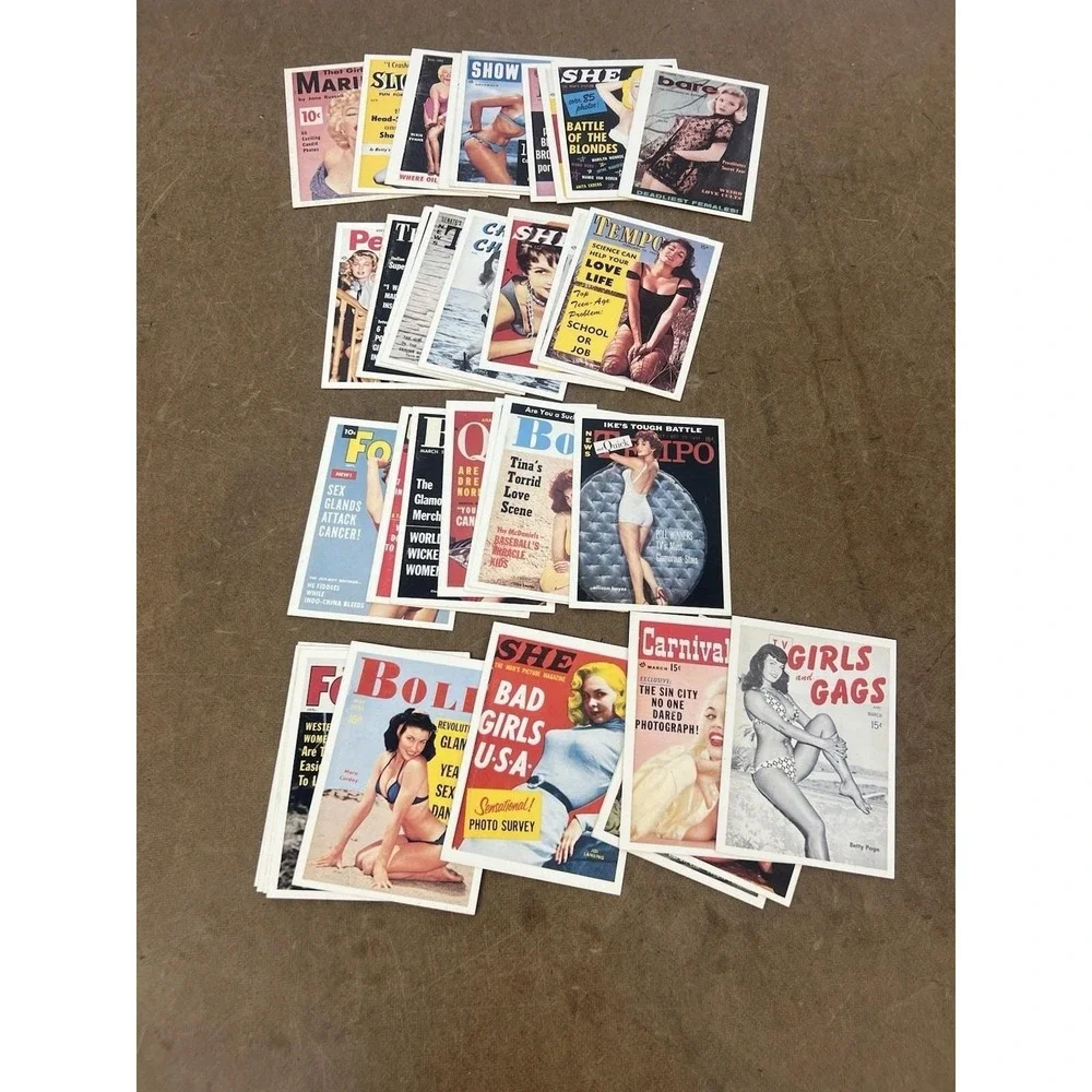 POCKET PIN-UPS PROMO CARD SET 1992 KITCHEN SINK PRESS COMPLETE BETTY PAGE MARILY